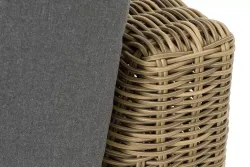 "Капри" модуль диванный прямой с подушками, цвет соломенный