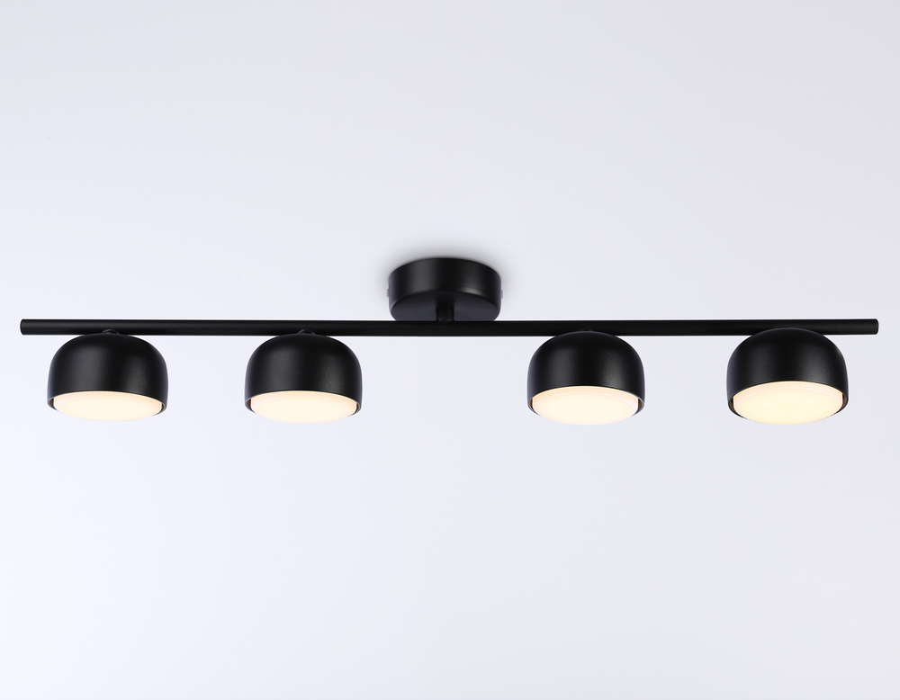 Светильник накладной TN71029/4 BK черный GX53/4 max 12W 600*80*140