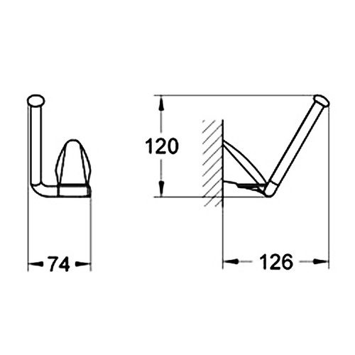Держатель запасного рулона Grohe Chiara 40334000 Хром