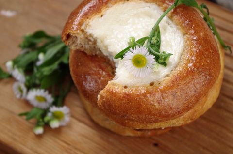 Цельнозерновые ватрушки на закваске