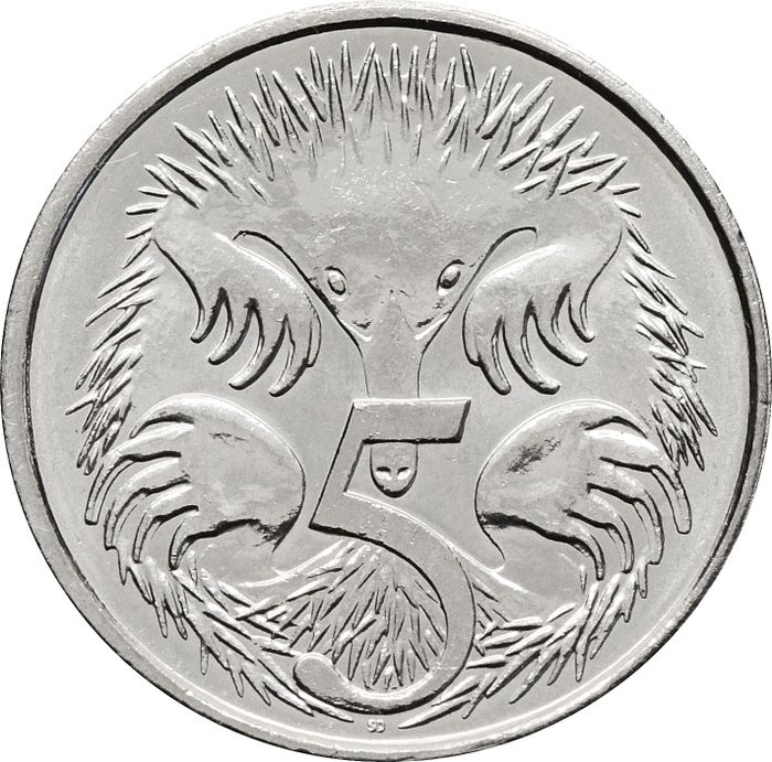 5 центов 2019 Австралия