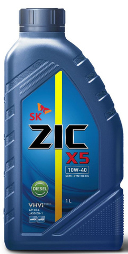 Моторное масло ZIC X5 Diesel 10w40 1л полусинтетика