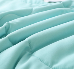 Комплект постельного белья с Одеялом VIVA - HOME TEXTILE, Однотонный, Сатин, Евро