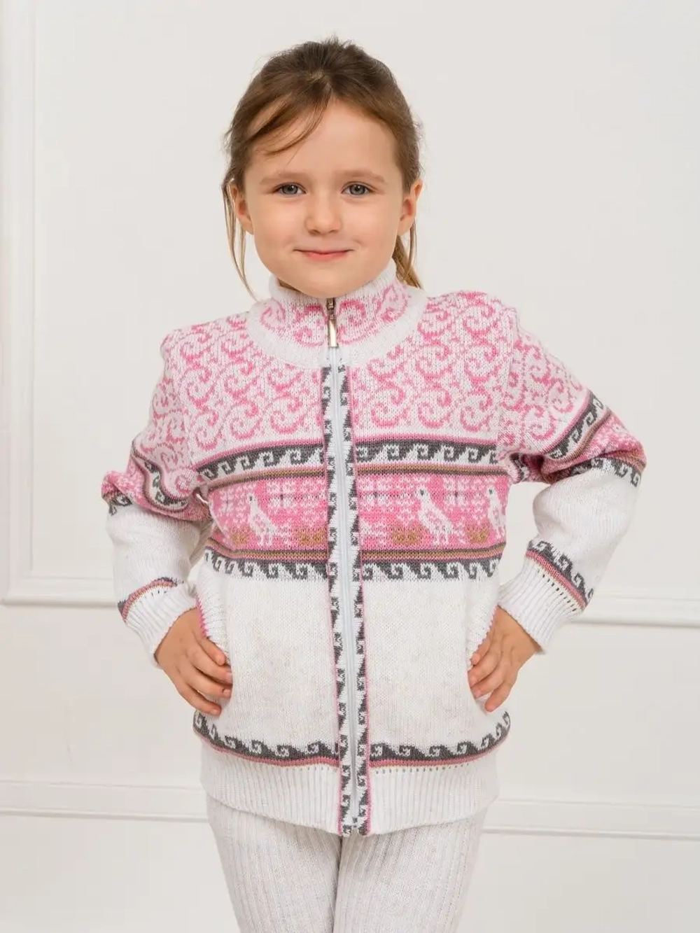 Кофта - бомбер вязаная