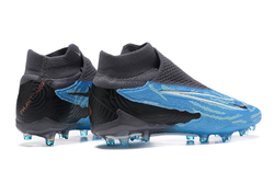 Бутсы Nike Phantom GX Elite FG (Черный+голубой)