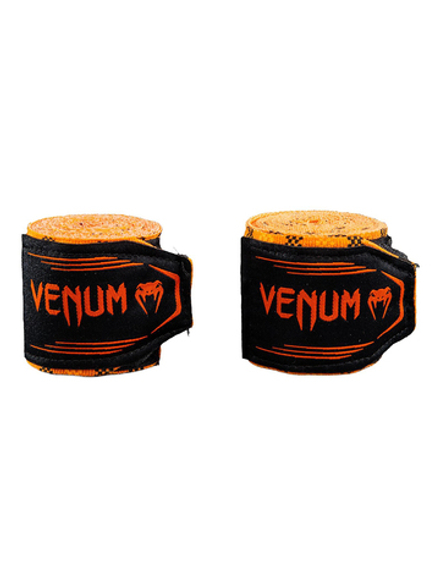 Бинты боксерские Venum Tartan Pumpkin 4m