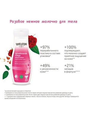 WELEDA Розовое нежное молочко для тела 200 мл