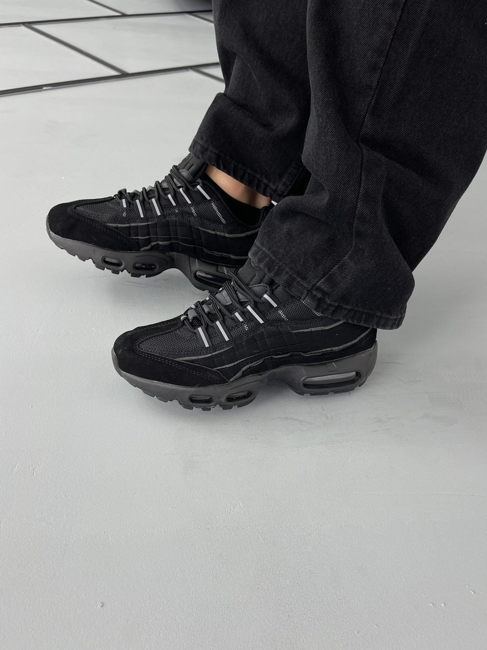 Кроссовки Nike Air Max #A65433 (чёрн.)