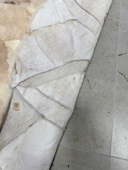 Ковер шкура натуральная овчина меховой