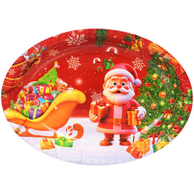 Поднос пластиковый «Добрый Дедушка Мороз» 22*30см