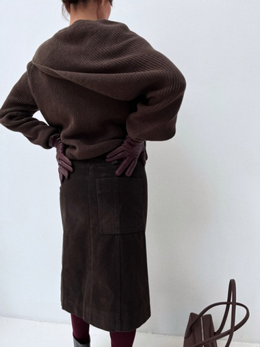 Юбка из экозамши LUIS