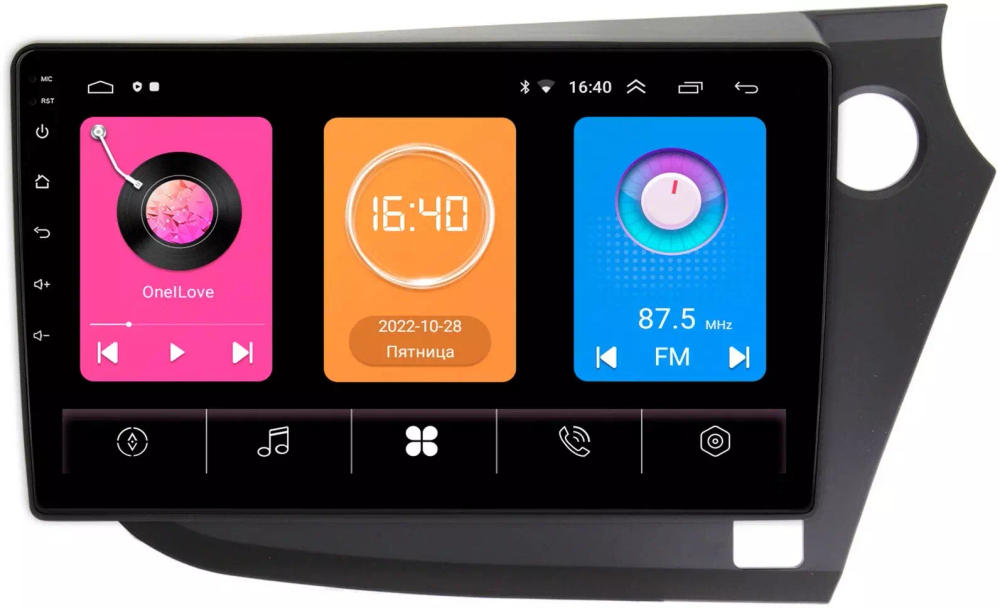Магнитола для Honda Insight 2 2009-2014 (правый руль) - OEM GT9-304 на Android 10, 2ГБ-16ГБ