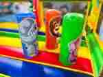 Коммерческий надувной батут «Зверята на радуге», без горки, 7*5*2,8 м