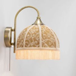 Citilux Базель CL407315 Бра с абажуром Вышивка и выключателем