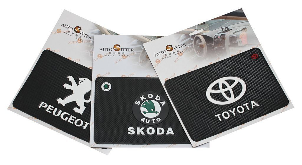 Коврик нескользящий д/панели Medium SKODA (20*13,5см) KING Medium