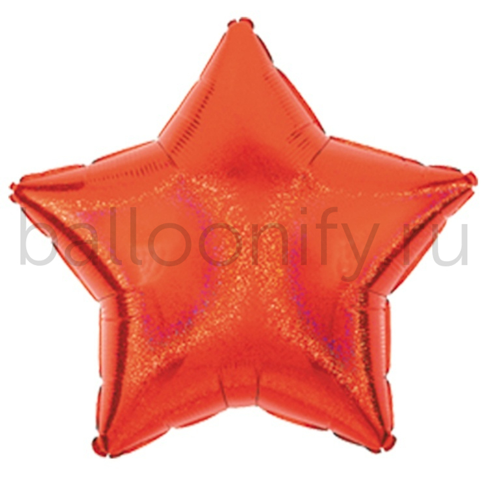 Фольгированная фигура, звезда, 19"/48СМ Red