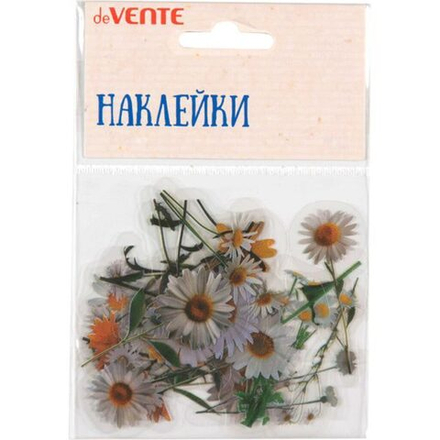 Декор наклейки для творчества "deVENTE. Daisies" от 2x6 см до 5x6 см, ПВХ, ассорти