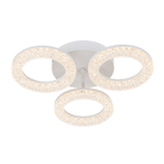 Потолочный светодиодный светильник 60Вт, 4396Лм, 3000-6500К, Ra>80,  плавная регулировка мощности, изменение цветовой температуры, ночник,  металл/акрил, белый