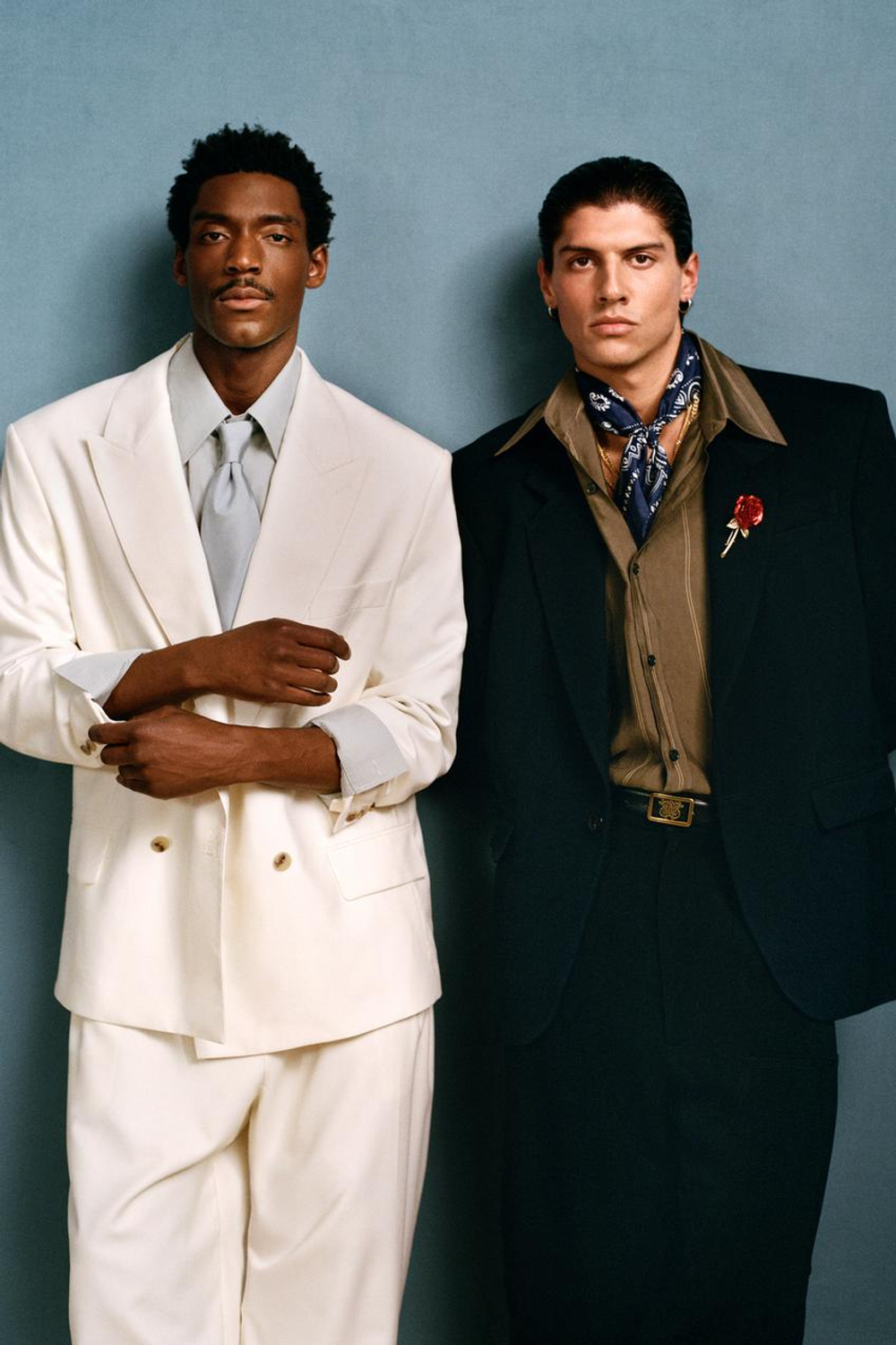 ZARA X WILLY CHAVARRIA ШЕЛКОВАЯ БАНДАНА, СИНИЙ