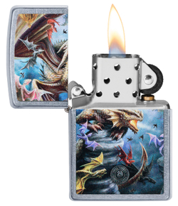 Зажигалка с драконами Street Chrome™ ZIPPO 49104