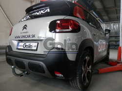 Фаркоп оцинкованный Galia C073A для Citroen C3 Aircross 2018-(паспорт и сертификат в комплекте)(без электрики)