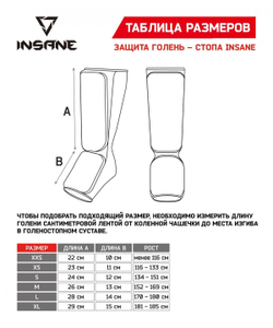 Защита ног для единоборств INSANE