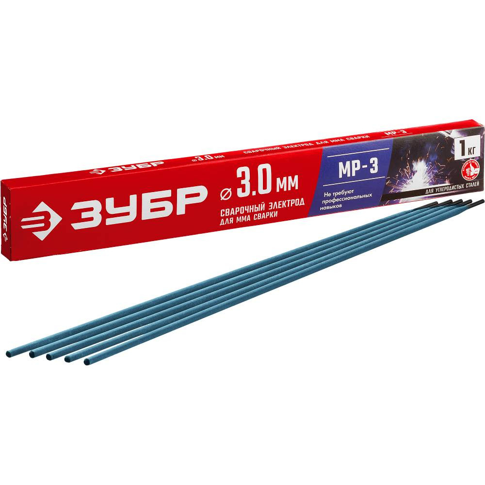Электроды сварочные Зубр МР-3 40011-2,0 с рутиловым покрытием 2,0х300 мм 1 кг