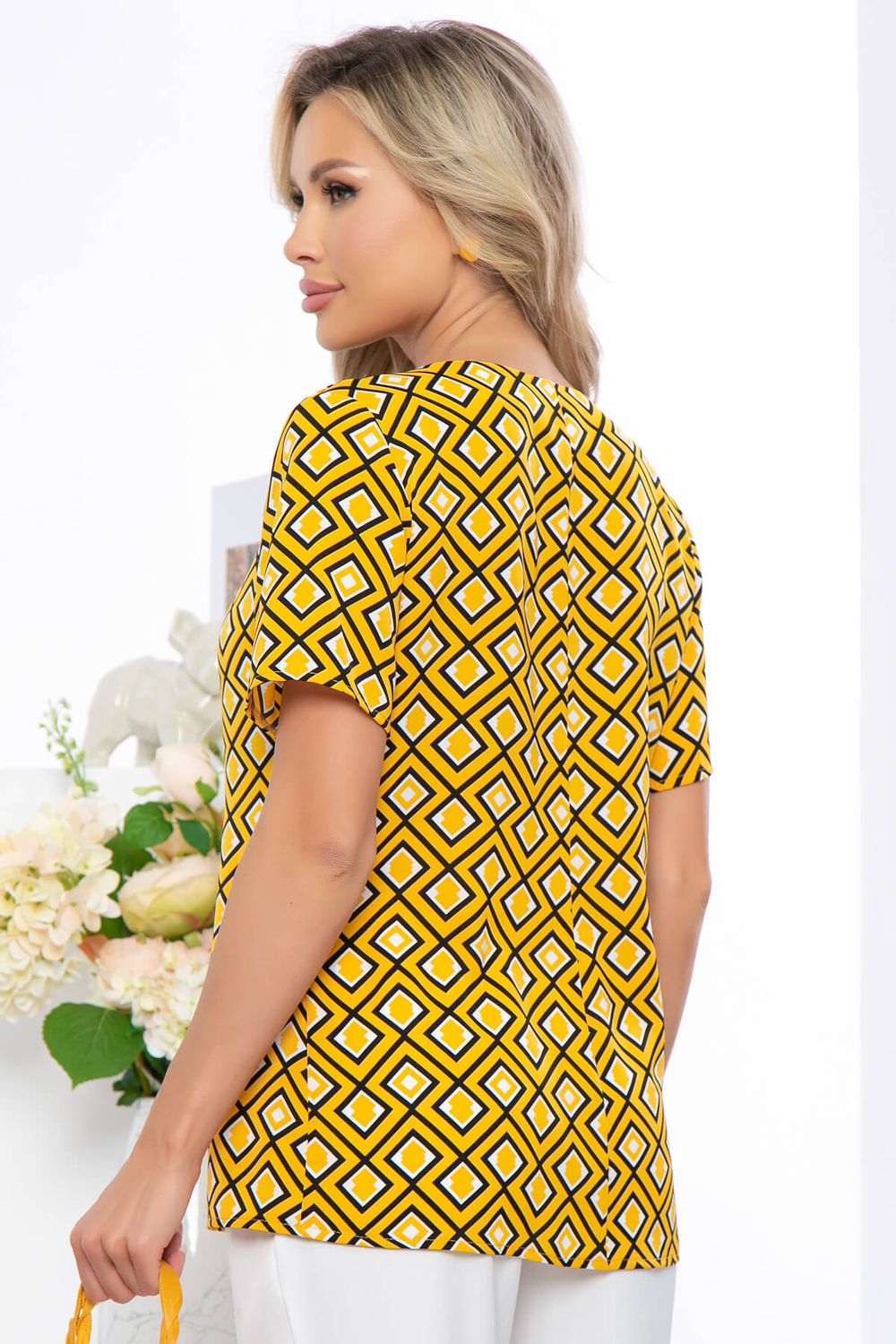 Блуза "Нильда" (горчица) Б5397 LT Collection