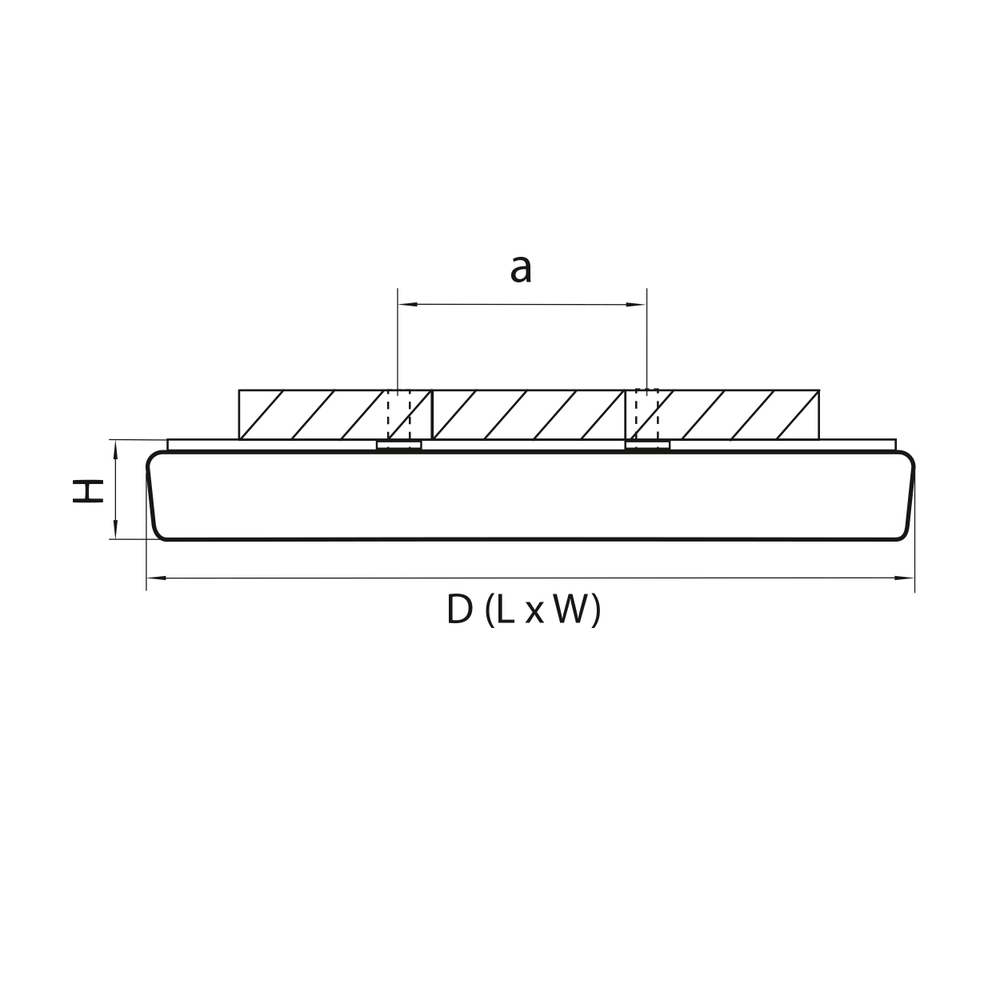 324122 Светильник ZOCCO QUA LED 12W 900LM 3000K