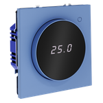 Терморегулятор электронный VOLTUM S70 с индикацией и датчиком, для теплого пола, (деним)