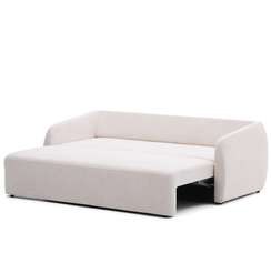 Трехместный диван-кровать Laira, 225 см, шенилл цвета экрю 