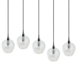 Светильник подвесной каскадный aurora, 110х18 см, прозрачный