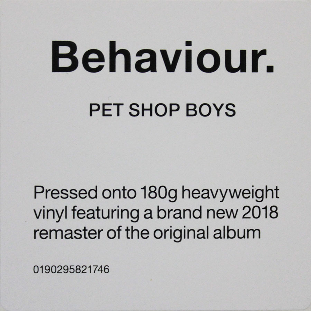 Pet Shop Boys / Behaviour (LP)