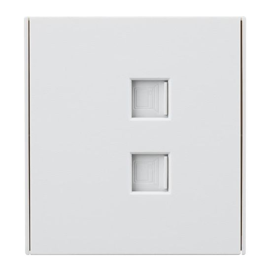 Розетка STRONG компьютерная двойная RJ45+RJ45 кат6 с/у жемчуг KRANZ