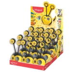 Точилка MAPED "Croc Croc Universal", 4 диаметра для карандашей и пластиковых мелков, с контейнером, 017811