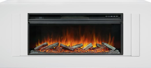 Каминокомплект Line 42 SFT - Белый с очагом Vision 42 LOG LED