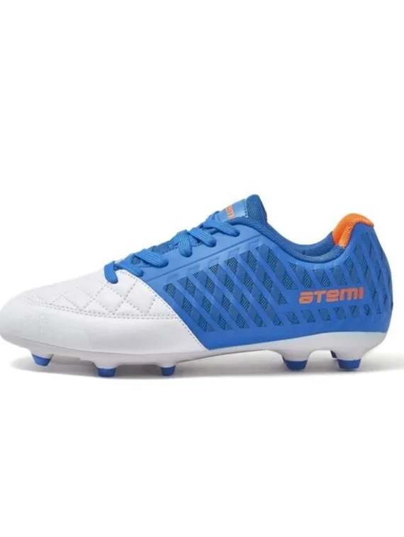 Бутсы футбольные Atemi SD700 MSR, синтетическая кожа, цвет бело-голубой, размер 44