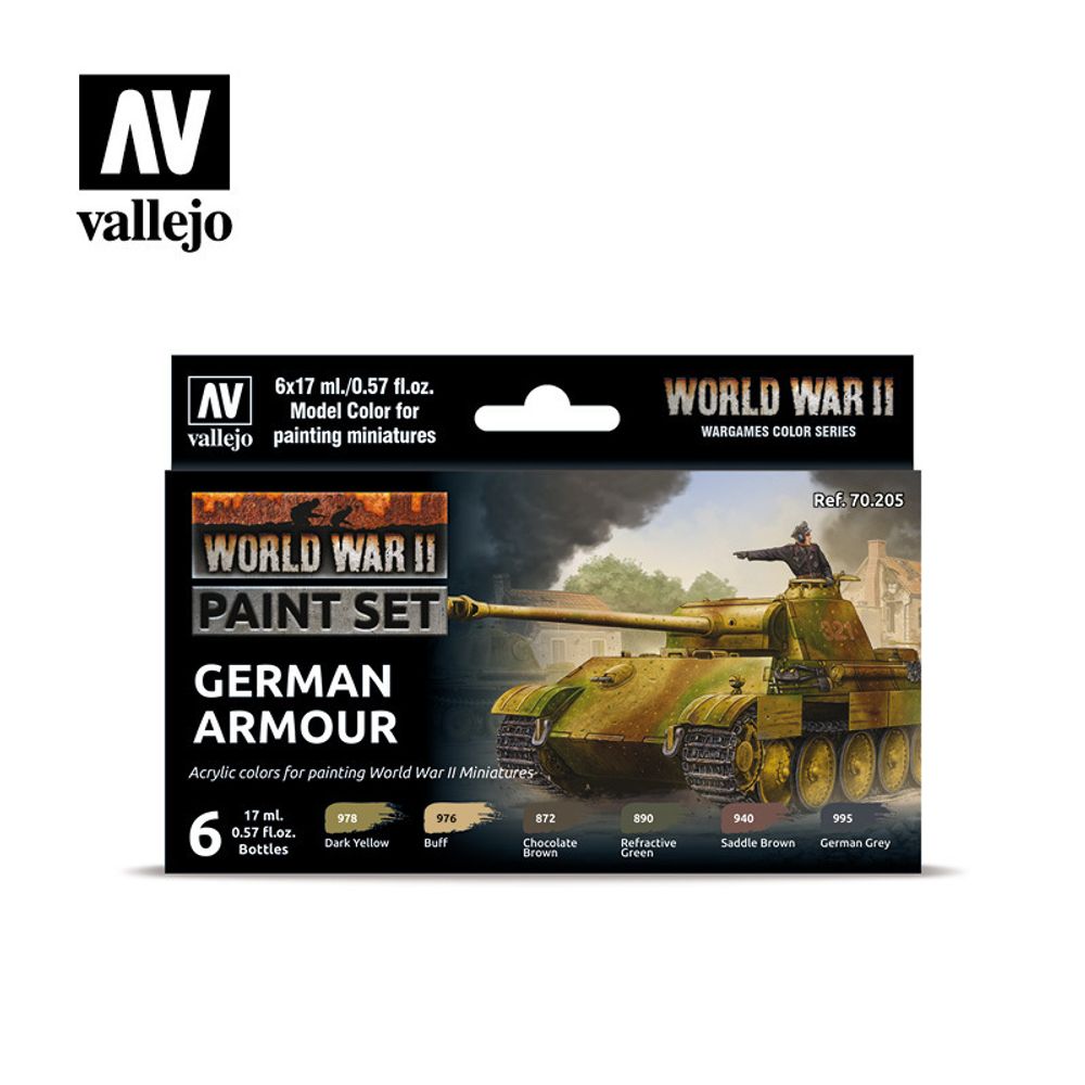 Model Color Set: WWII German Armour (6)