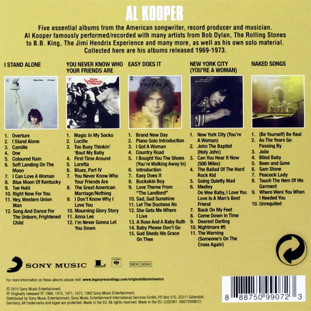 Al Kooper / Original Album Classics (5CD)