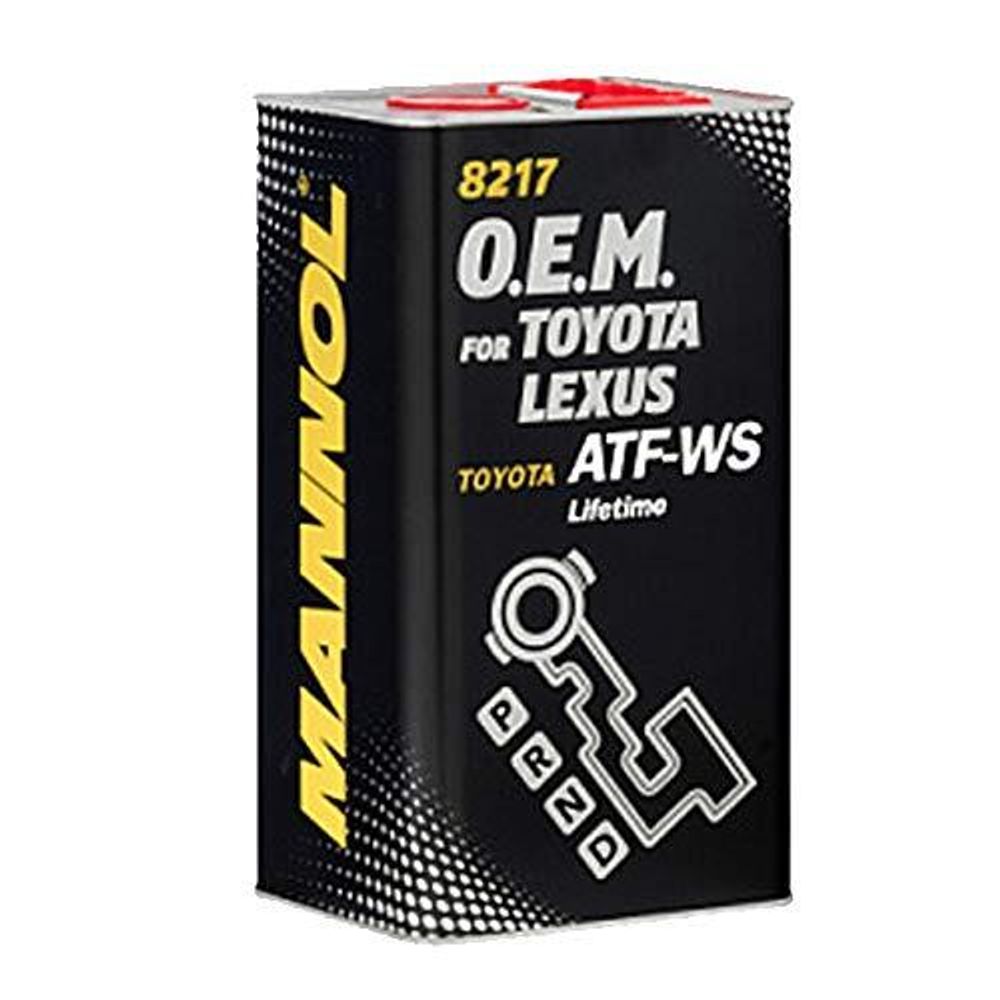 Масло трансмиссионное синтетическое O.E.M. ATF WS Toyota T-III/T-IV 4л metal