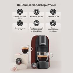 Кофемашина капсульная Caffitaly System S36 Volta Red (красная)