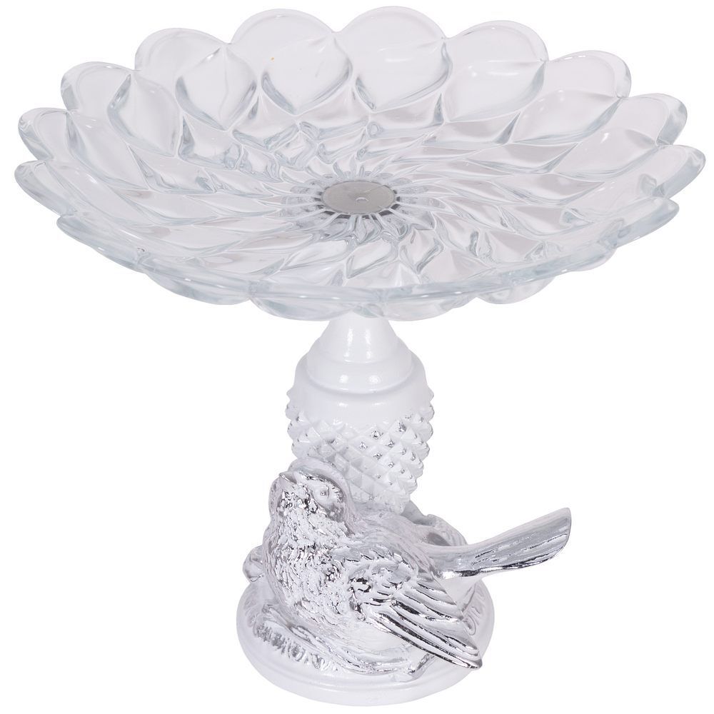 Фруктовница-конфетница Птичка Терра сонг Сильвер