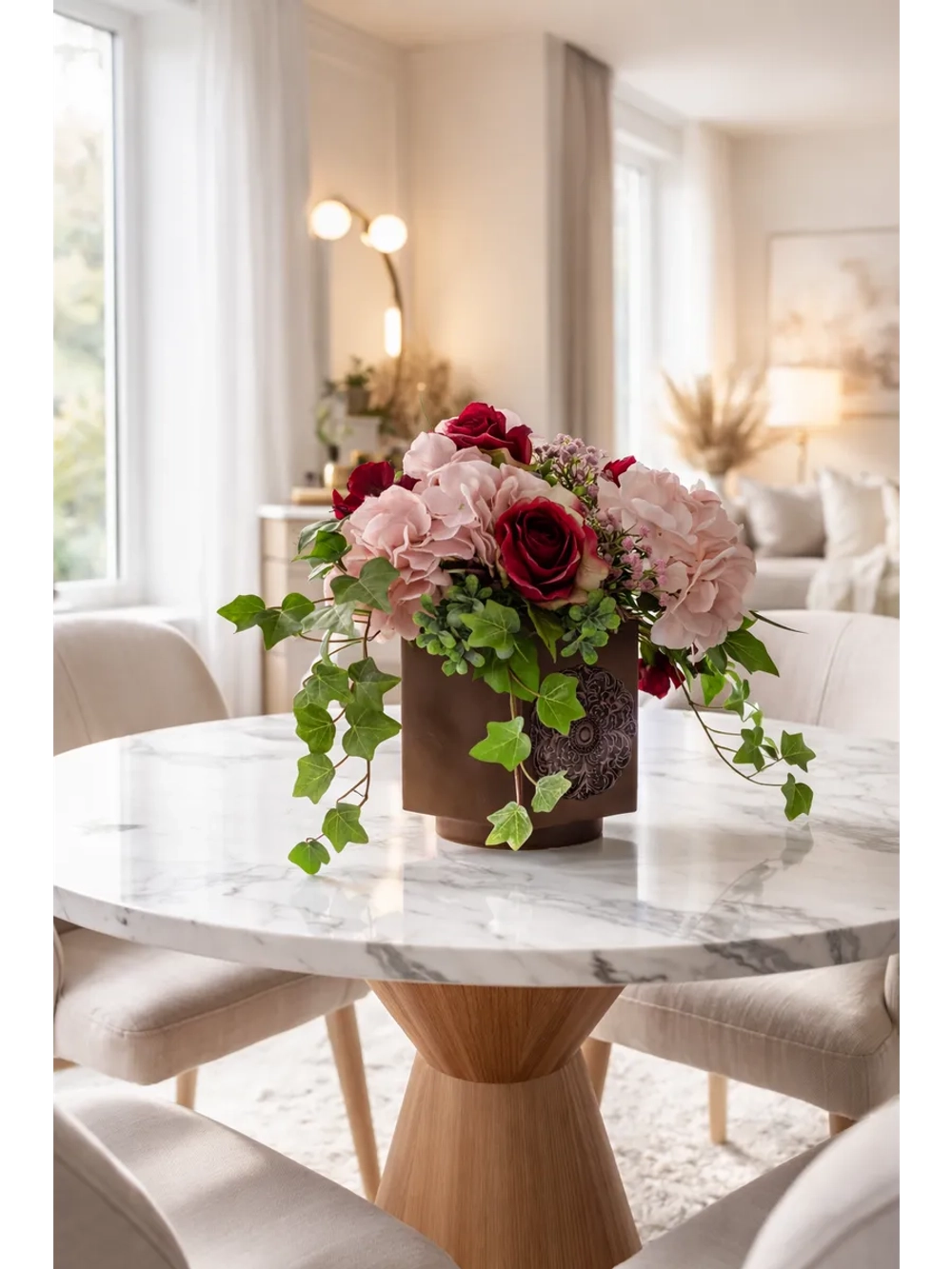 Цветы искусственные для декора интерьера