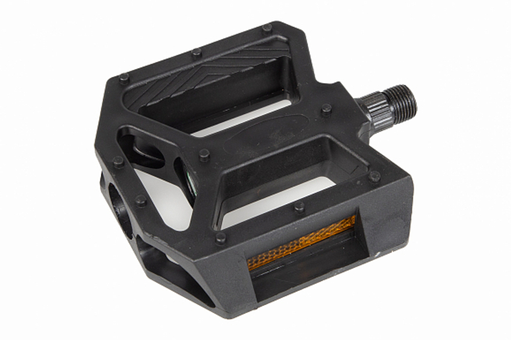 Педали MX-P634, ось 9/16" со светоотражателями, полипропиленовые чёрные