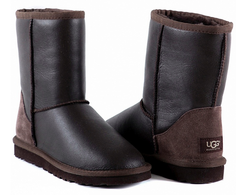 Ugg Classic Short Metallic Chocolate