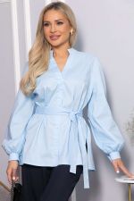 Блуза хлопковая Кристалия (голубая) Б14462-16М LT Collection