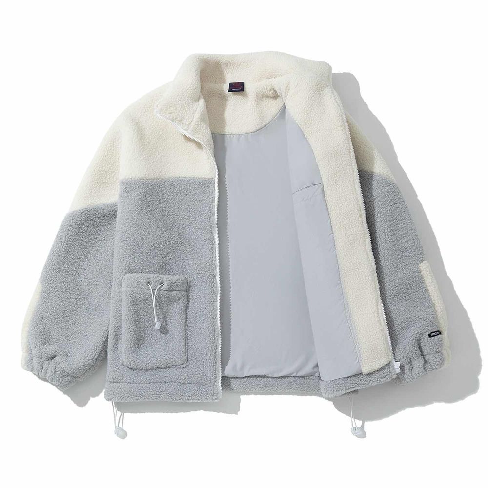 Куртка YMKASHIX Furry HTF Big Logo Пыльно-Синяя