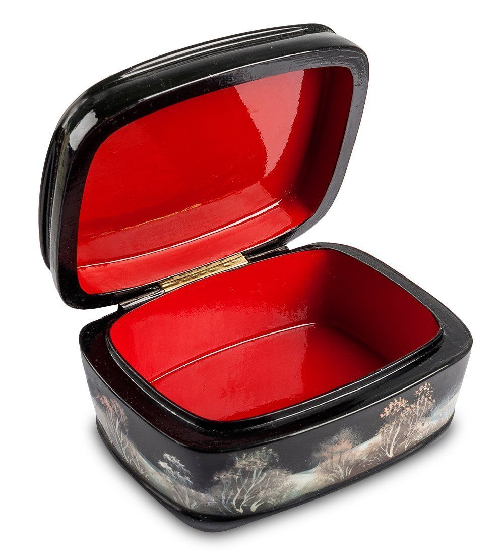 ШК-25/ 3-A Шкатулка «Деревушка» Хомин И.