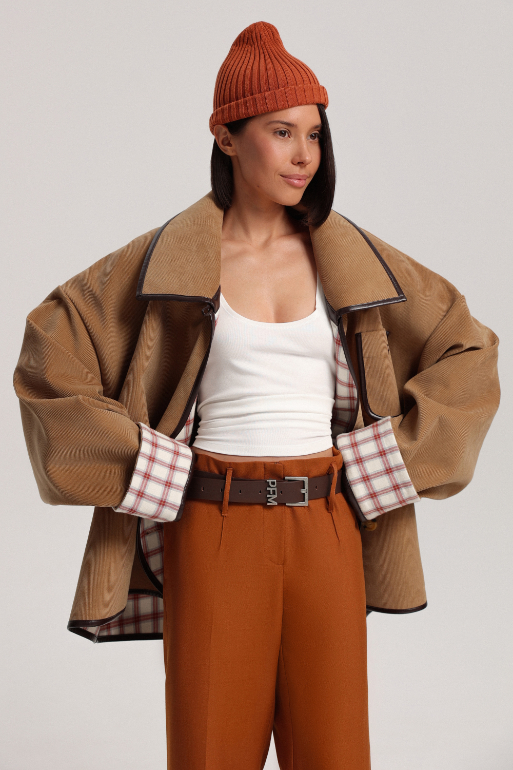 Бомбер двусторонний из вельвета