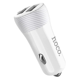 Автомобильное зарядное устройство USB Hoco Z21 (2 порта) Белый